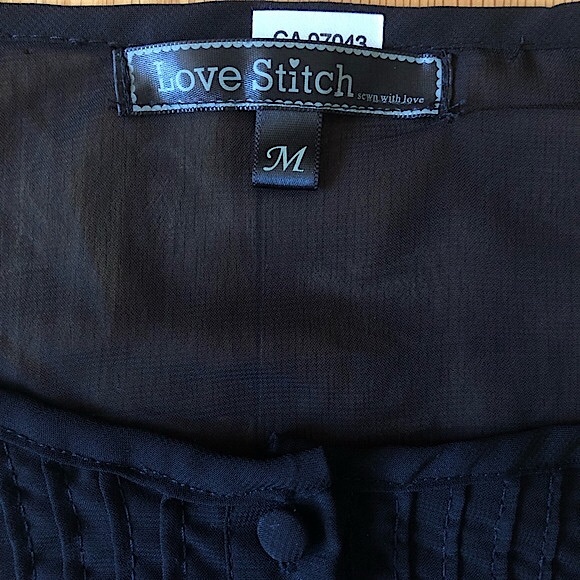 Love Stitch Peplum Blouse with Crochet and Pleat Details. - Picture 6 of 12